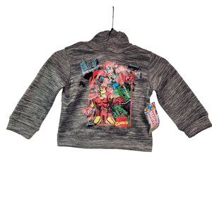 Marvel Avengers Boy Pullover Gray Sweatshirt Hoodie Kids Youth Size 3T